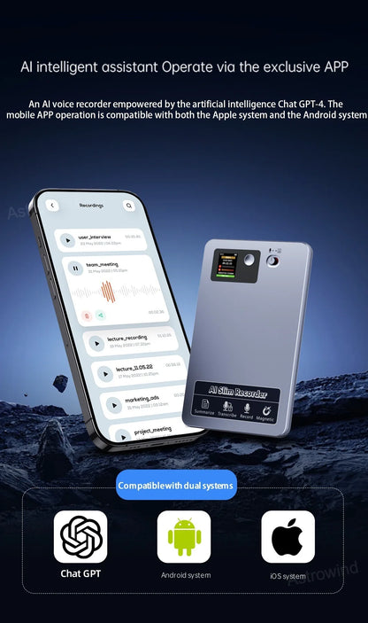 118 Languages 64GB Memory Audio Recorder 400ma Lectures