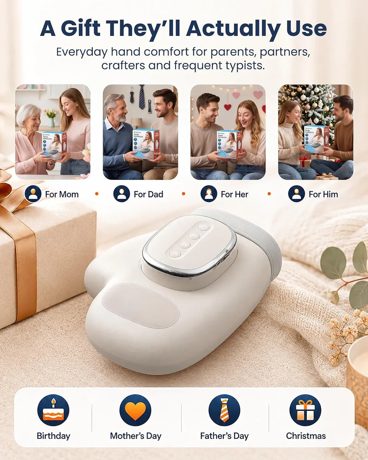 Hand Massager With Airbag Compression Finger Wrist Palm