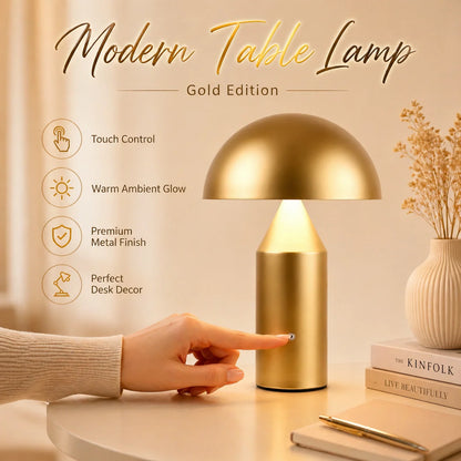 Metal Mushroom Table Lamp Modern Decoration Desk Lamp