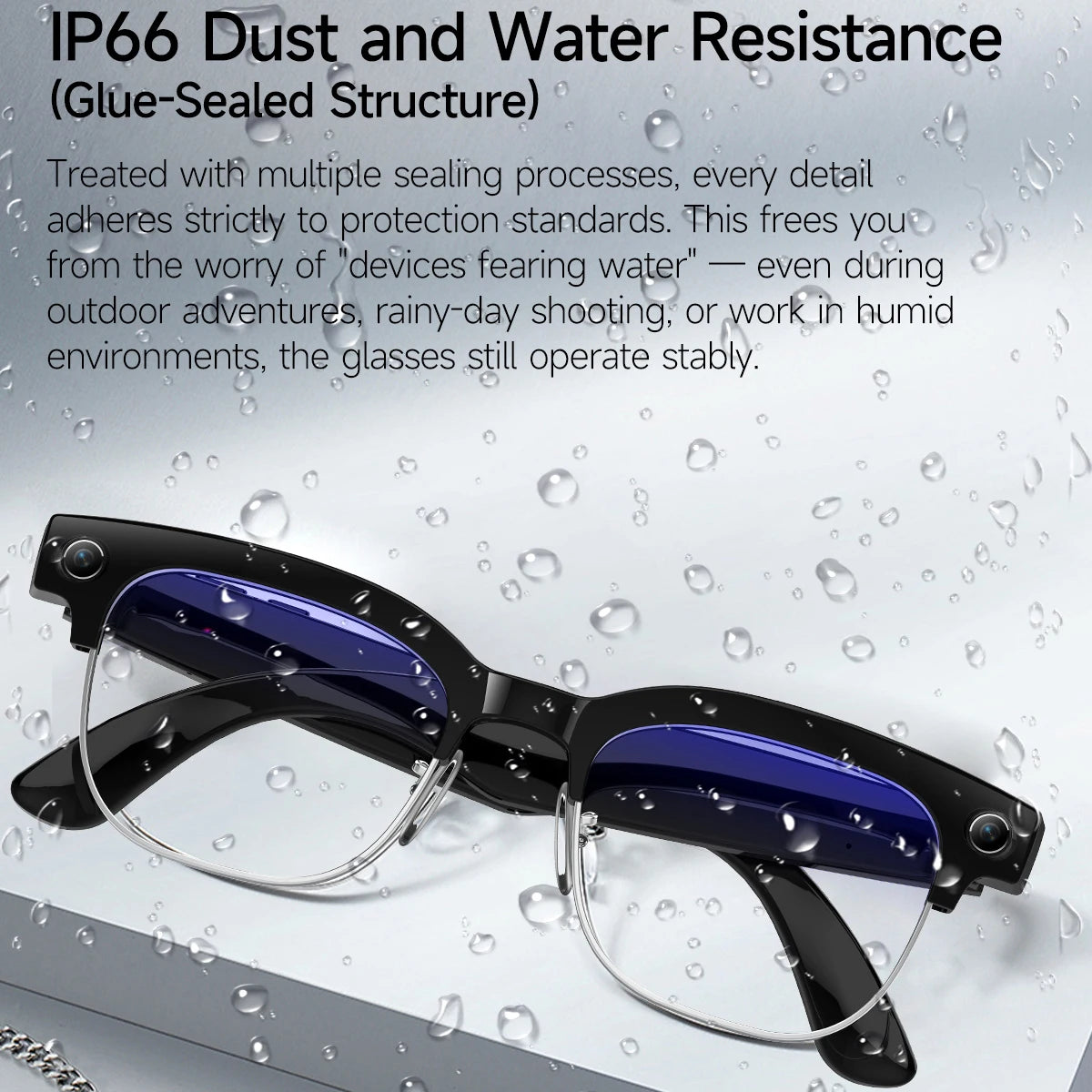 New Upgrade Smart Glasses With Camera Video Recording