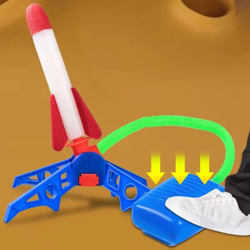 Kids Outdoor Rocket Foot Pump Outdoor Air Pressing Soaring