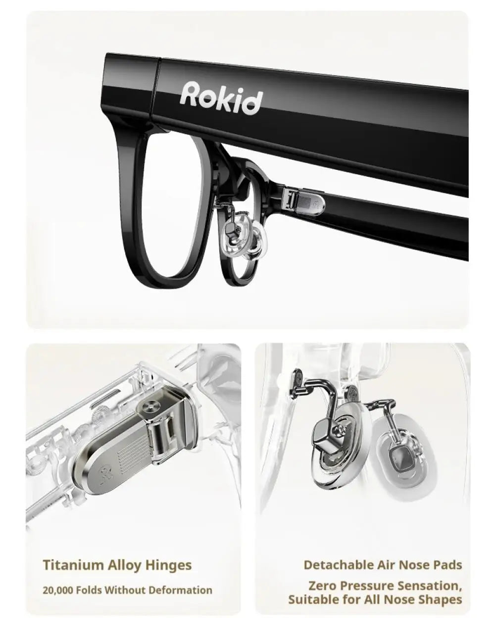 New Rokid Glasses Leqi AI&AR Glasses-49g Ultra-Light