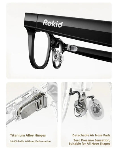 New Rokid Glasses Leqi AI&AR Glasses-49g Ultra-Light
