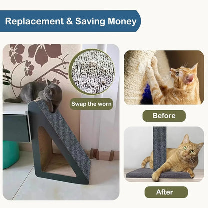 Self-Adhesive Cat Scratching Mat Trimmable Cat Carpet