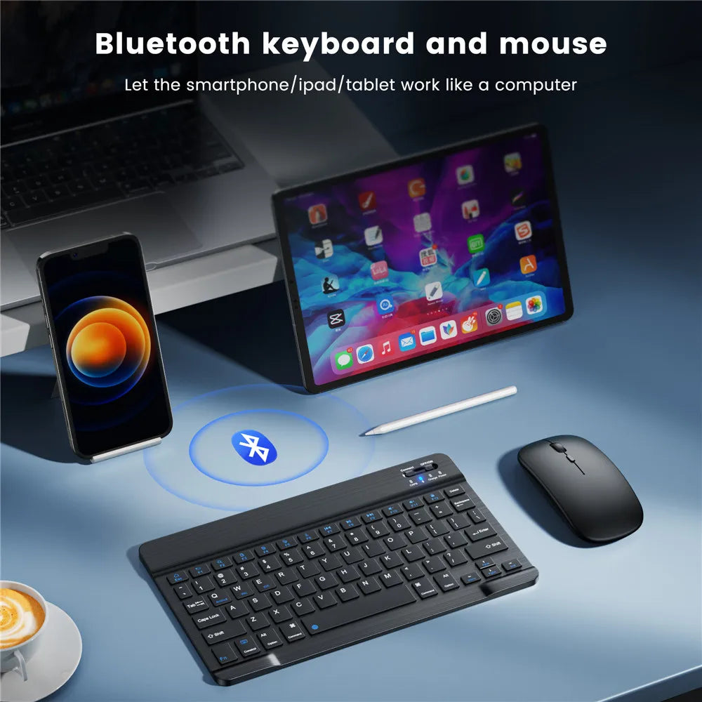 Ultra-Slim Bluetooth-compatible Keyboard Portable Mini Wireless