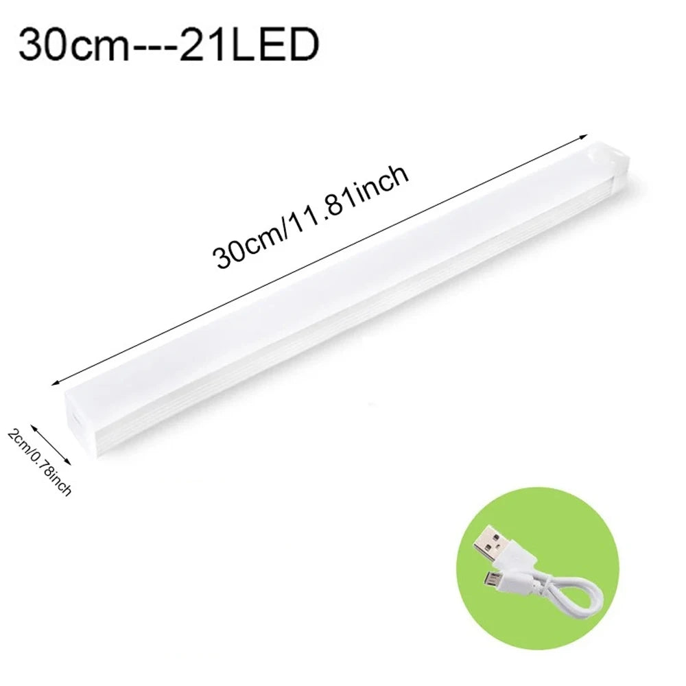 Motion Sensor Wireless LED Night Light USB Rechargeable Long Strip