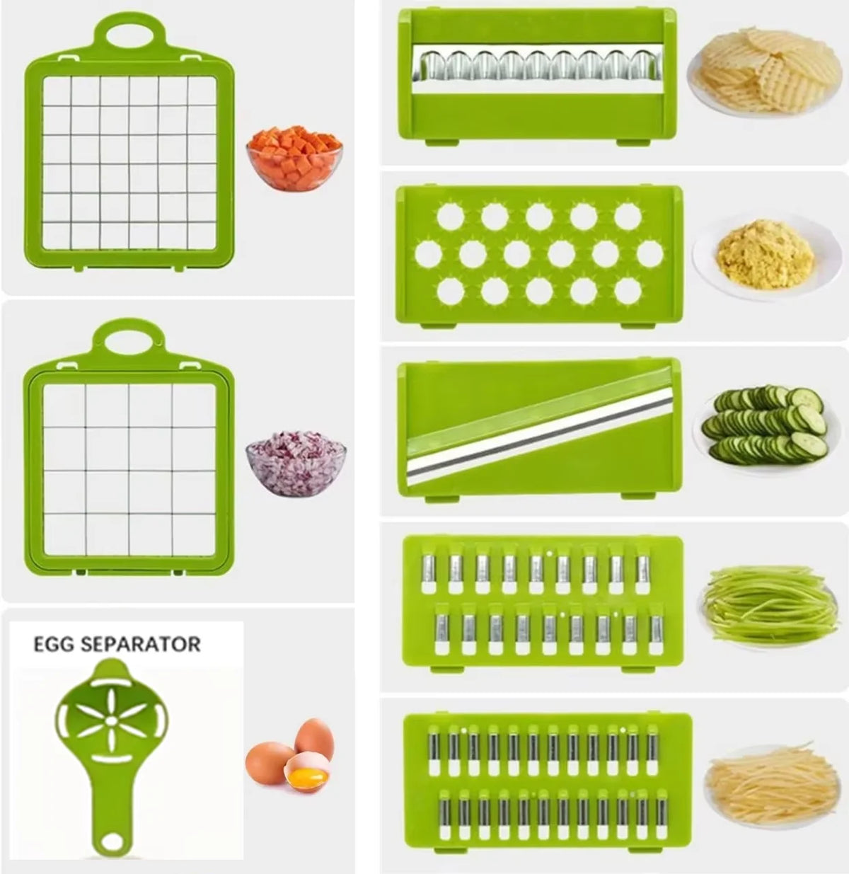 14 Set Of Multifunctional Grater Potato Shredded