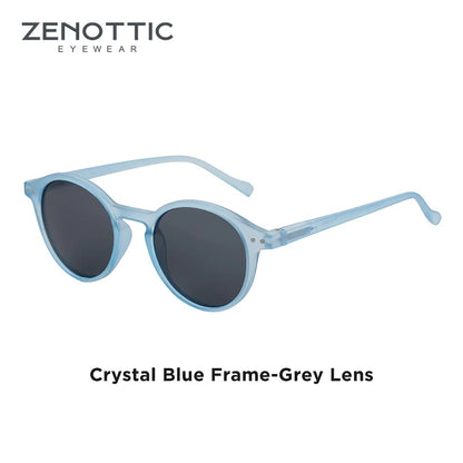 Retro Circular Polarized Sunglasses Vintage