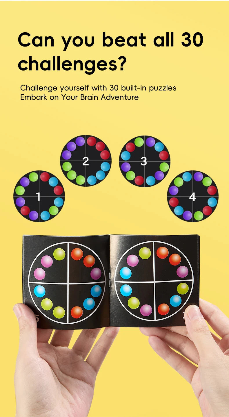 Rotating Puzzle Ball Brain Teaser Toy with Hanging Hook