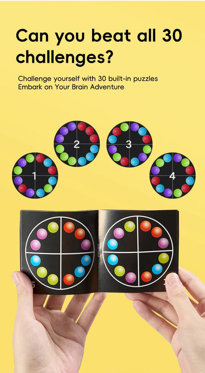 Rotating Puzzle Ball Brain Teaser Toy with Hanging Hook