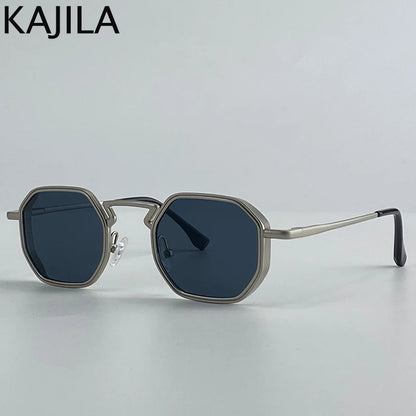 Small Frame Hexason Steampunk Sunglasses Men