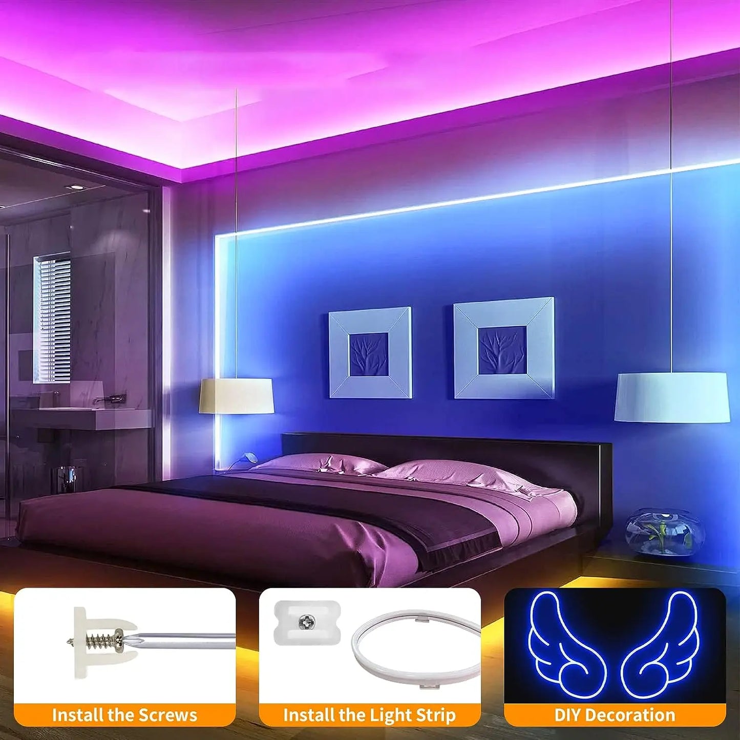 USB LED Neon Rope Lights, RGB Led Strip Lights