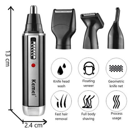 Kemei 4 in 1 trimmer for men Electric Nose and ear trimmer