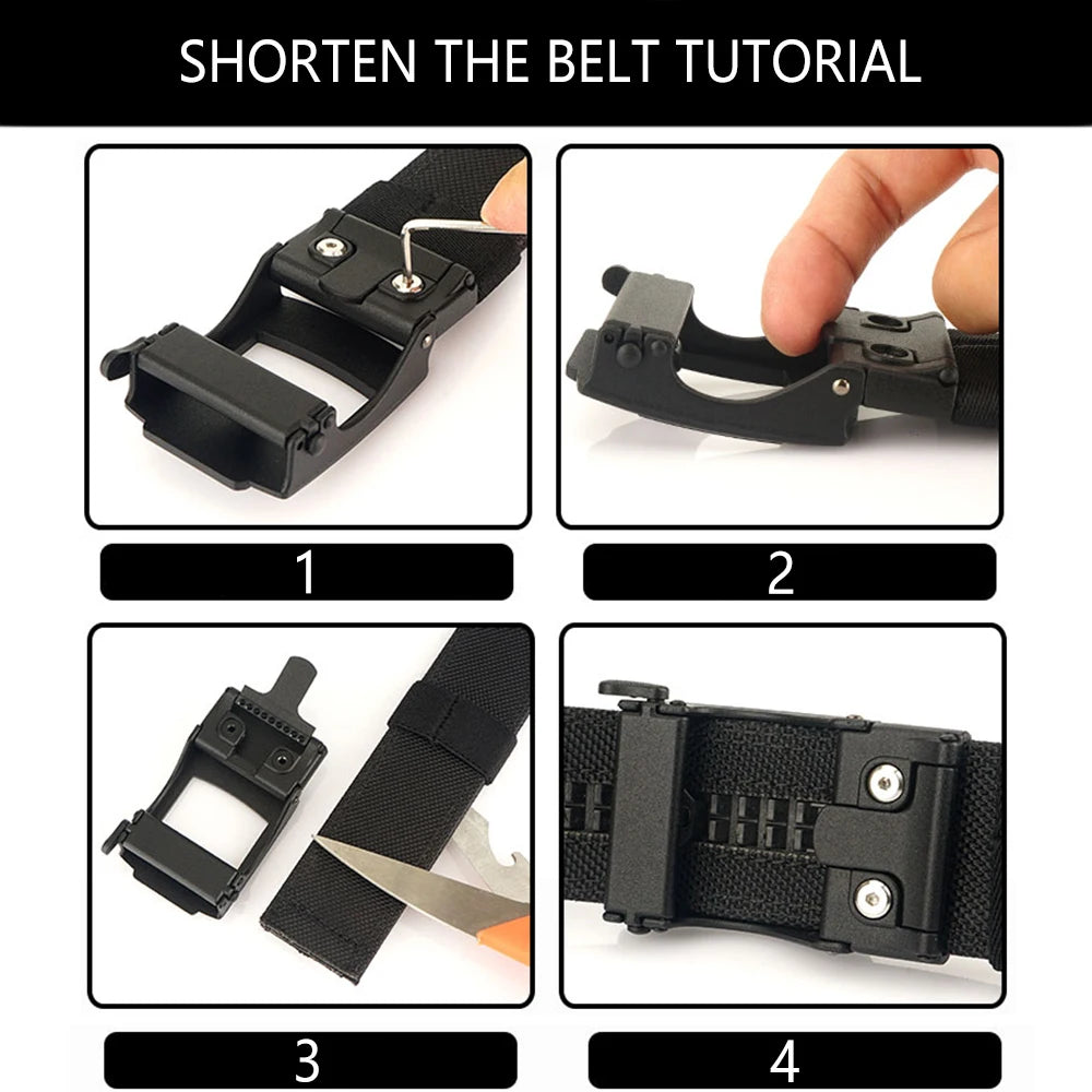 Men's Belt Outdoor Multi Function Alloy Buckle Tactical Belt