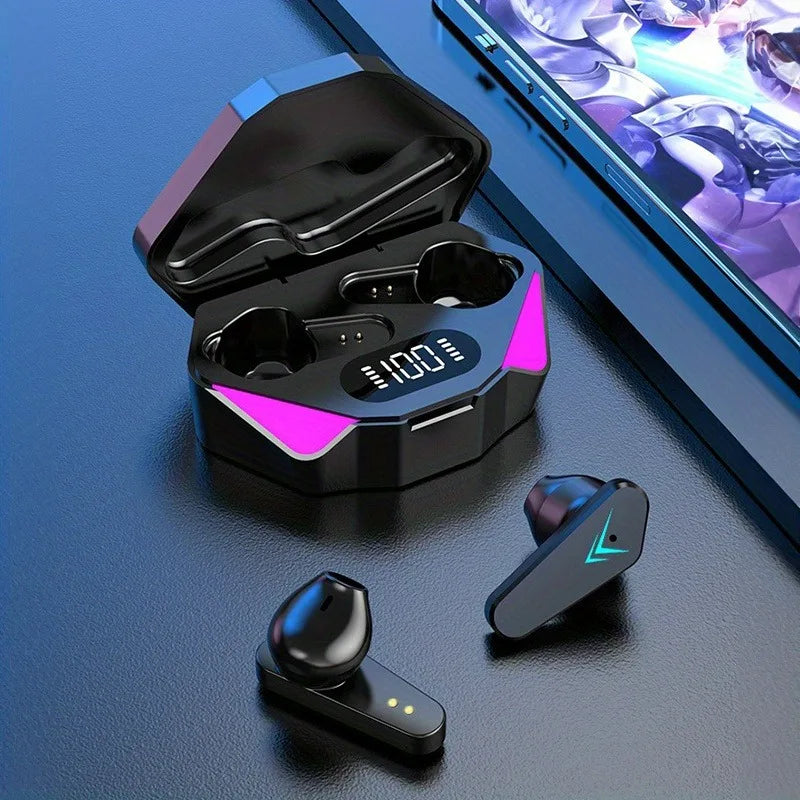 TWS Wireless Bluetooth Headset LED Display Gamer Earbuds