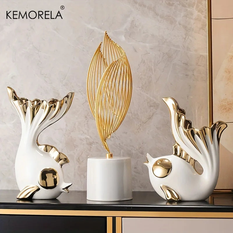 Ceramics Statue Exquisite Home Decor Modern Abstract Art Statue