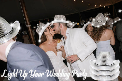 LED Cowboy Hats Wedding Hats Bulk Light up Cowboy Hats