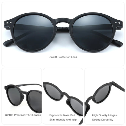 ZENOTTIC Small Round Sunglasses for Men Women Vintage