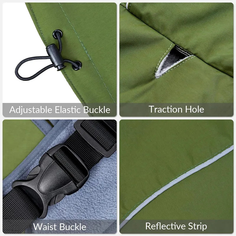 Dog Raincoat Windbreaker for All Dog Sizes Waterproof