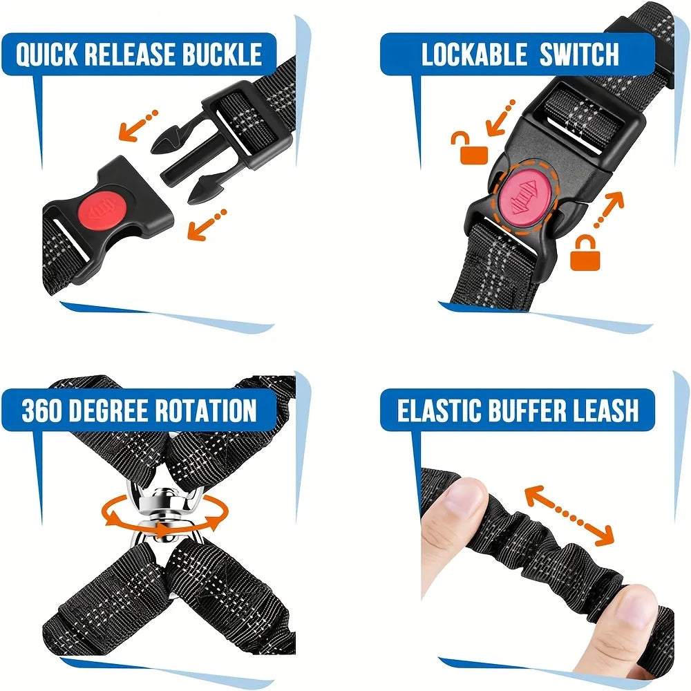 Dog Seat Belt for Car,Dog Car Harness Seatbelt