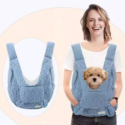 Soft Dog Carrier Cat Backpack Chest Bag Outdoor Bag