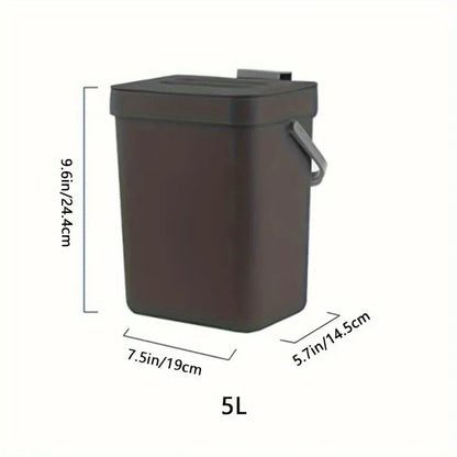Small Plastic Trash Can Hanging Small Trash Can with Lid