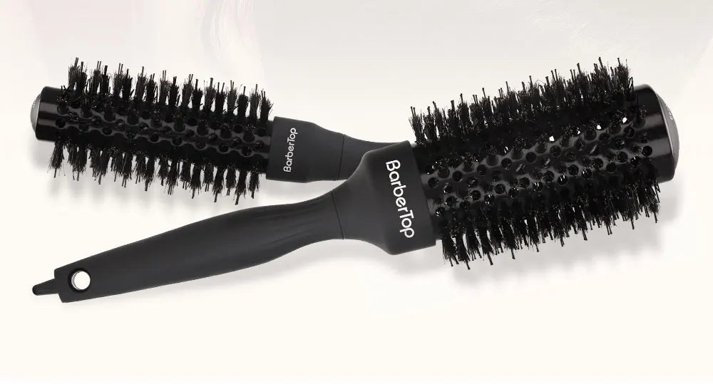 Handle Round Rolling Brush Straight Twill Hair Comb