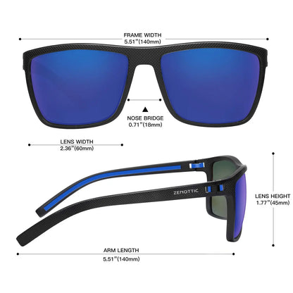 Polarized Sunglasses for Men Shades Lightweight TR90 Frame