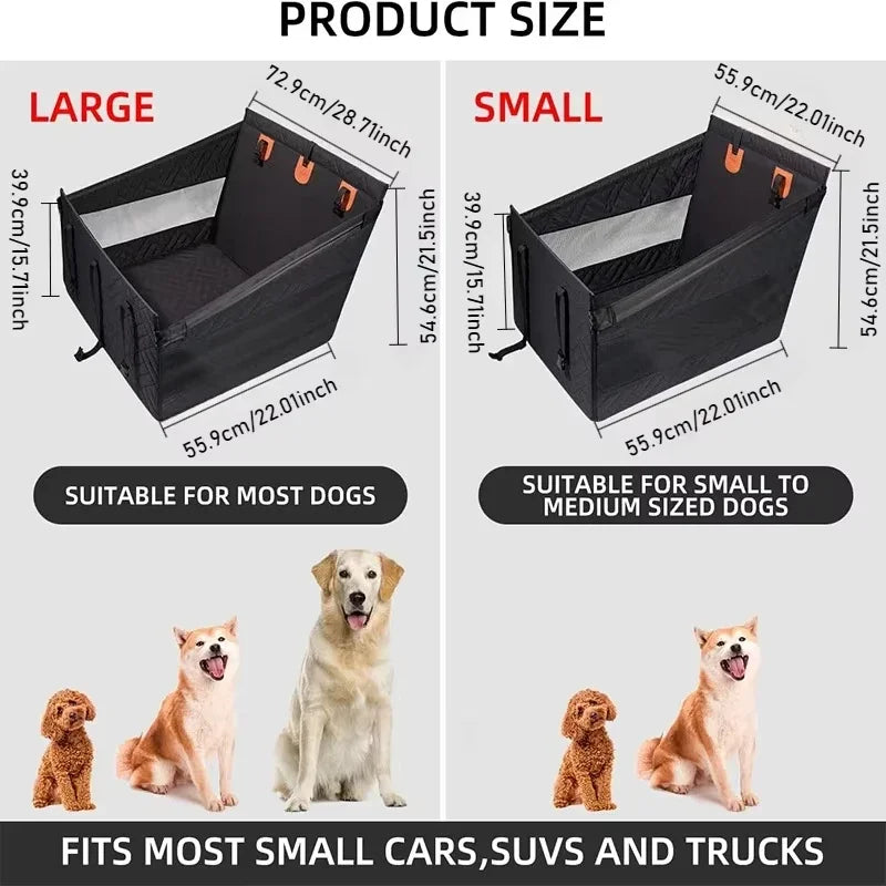 Pet Car Nest Bed Full Coverage Back Seat Hammock Extender