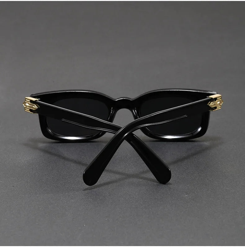 New Fashion Vintage Rectangle Frame Sunglasses Men