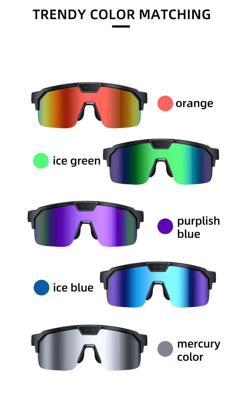 New AI Smart Sports Glasses with 1200P Camera