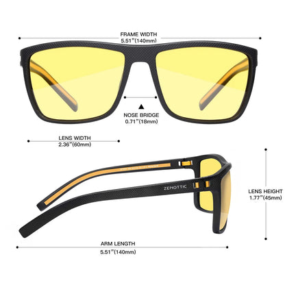 Polarized Sunglasses for Men Shades Lightweight TR90 Frame