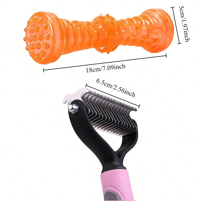 Double Sided Pet Grooming Comb Stainless Steel Dematting