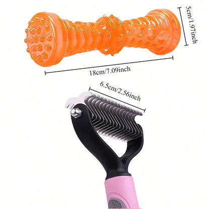 Double Sided Pet Grooming Comb Stainless Steel Dematting