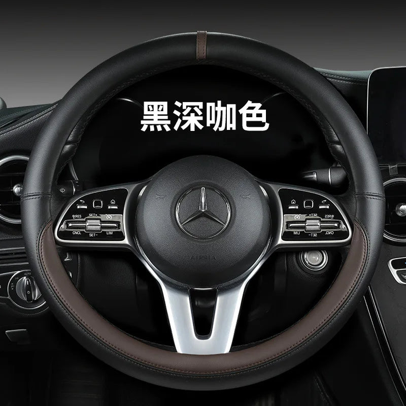 All-Nappa Leather Steering Wheel Cover Leather