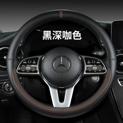All-Nappa Leather Steering Wheel Cover Leather