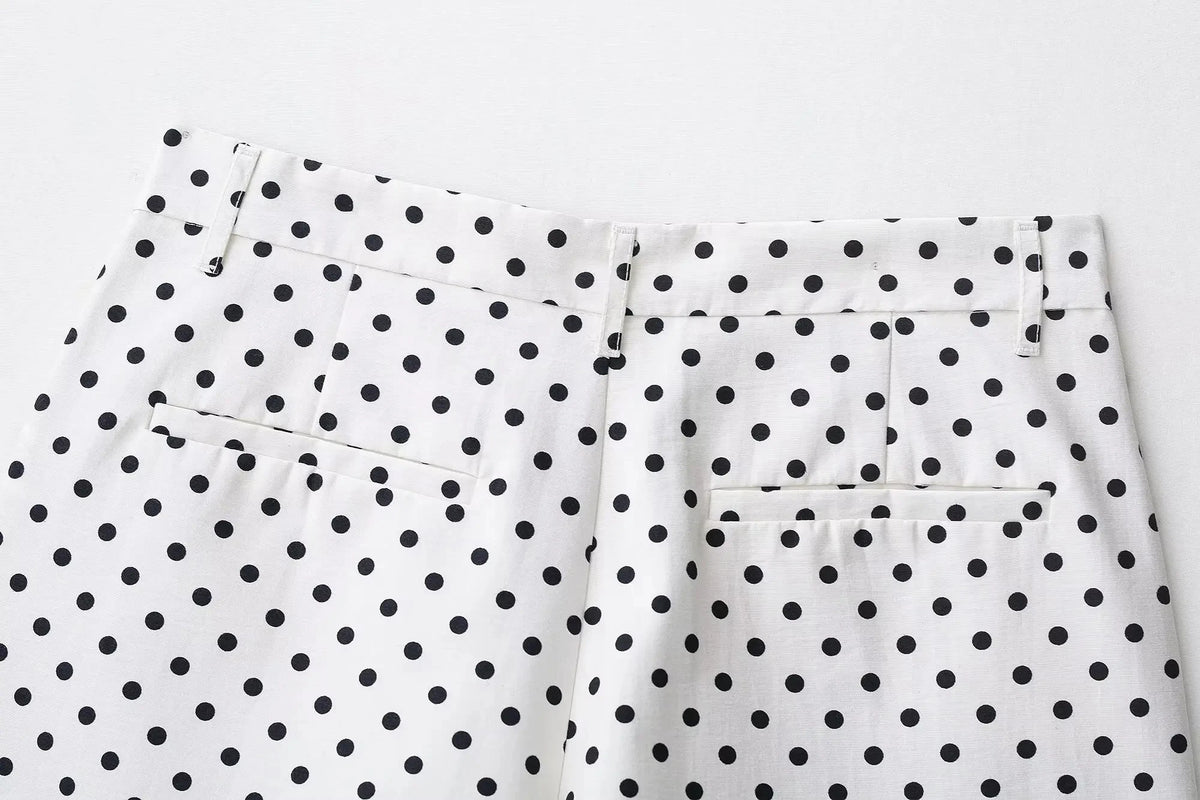 HH Fashion Women's Polka Dot Print Short Coats
