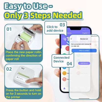 B3 Portable Mini Printers Wireless Bluetooth Inkless