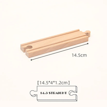New Kinds Wooden Track Parts Beech Wooden Railway Train
