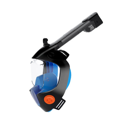 Full Face Snorkel Mask 180° Panoramic View Dry Top Snorkel
