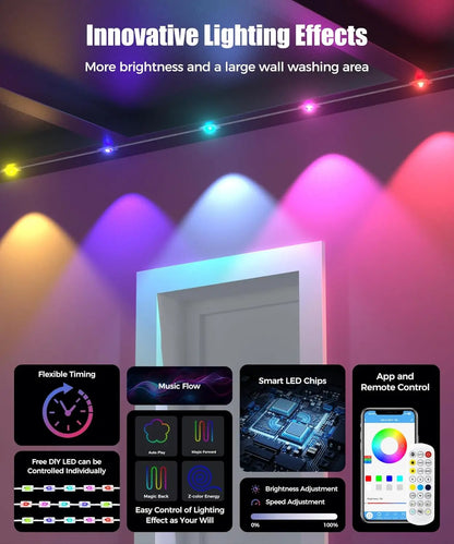LED Permanent Outdoor Lights IP65 Waterproof RGBIC Eave Lights
