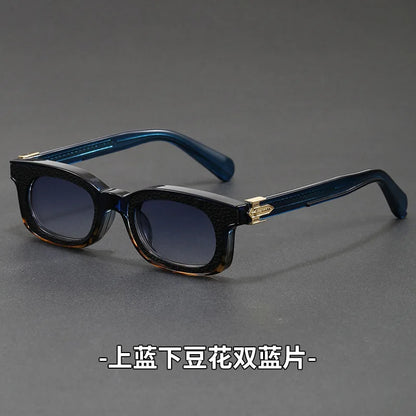 New Fashion Vintage Rectangle Frame Sunglasses Men