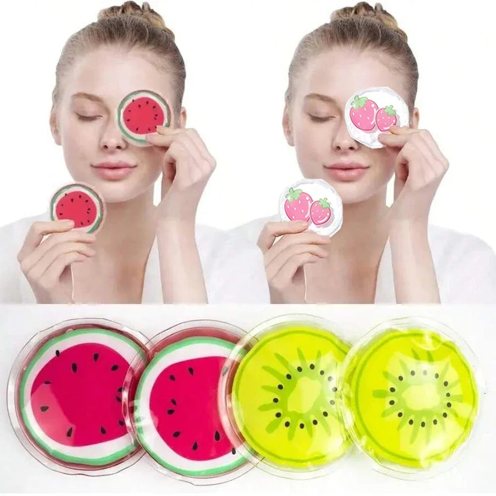 Fruit-Themed Gel Eye Mask – Hot & Cold Compress Pads