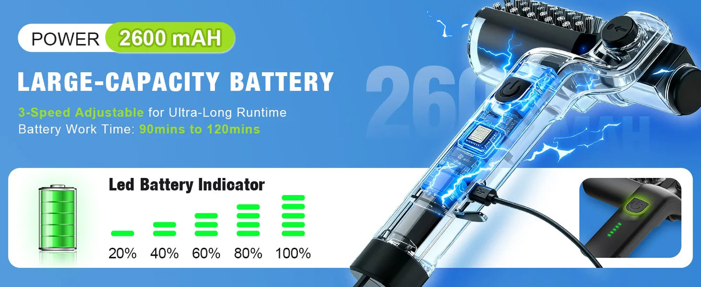 Electric BBQ Cleaner Brush Wireless Stainless Steel