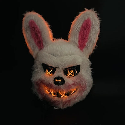 Halloween Cosplay Party Luminous LED Light Face Mask