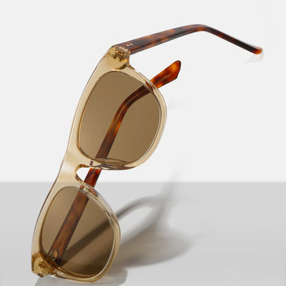 Summer Acetate Transparent Brown Sunglasses Men Beach