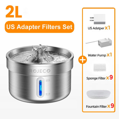 Stainless Steel Pet Drinking Fountain Automatic Water Fountain