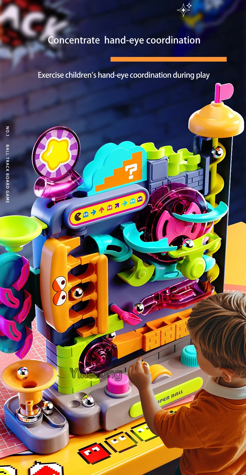 Educational Montessori Toy Multi-Layer Track Adventure Game