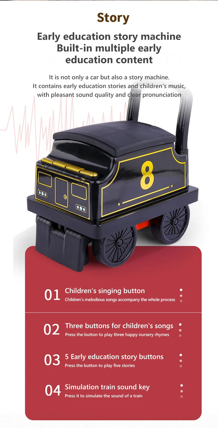 Kids Train Riding Toy Ailway Classical Electric Model