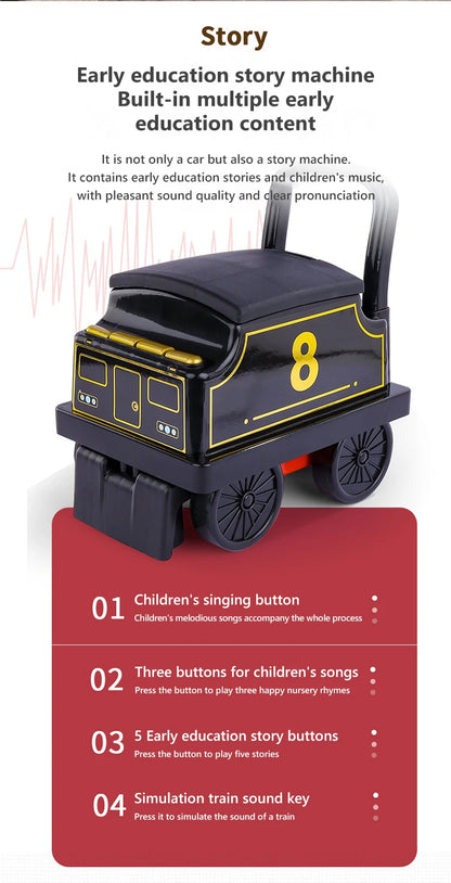 Kids Train Riding Toy Ailway Classical Electric Model